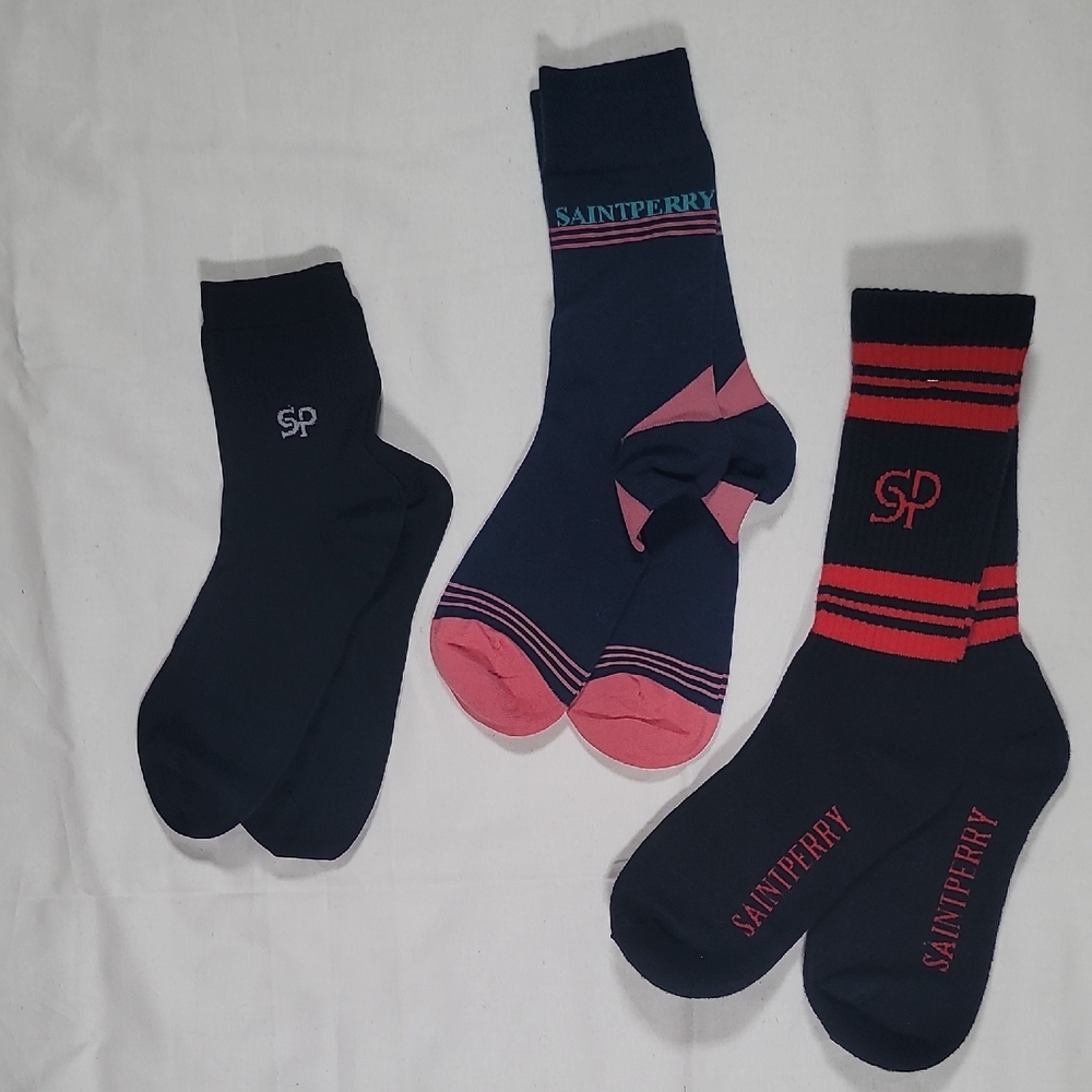 Three Pair of Saint Perry Socks